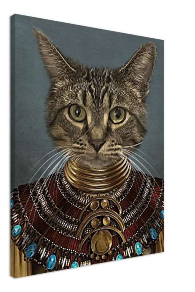 Pharaoh Custom Pet Portrait Canvas