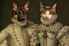 Prince and Princess Custom Pet Portrait