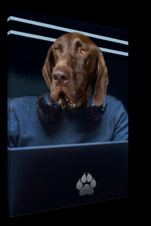 Programmer Custom Pet Portrait