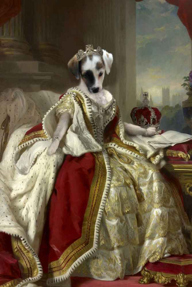 Queen Victoria Custom Pet Portrait