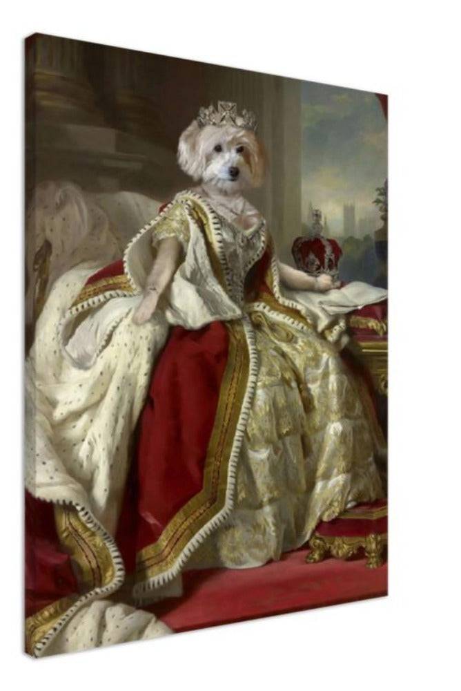 Queen Victoria Custom Pet Portrait Canvas