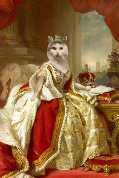 Queen Victoria Custom Pet Portrait