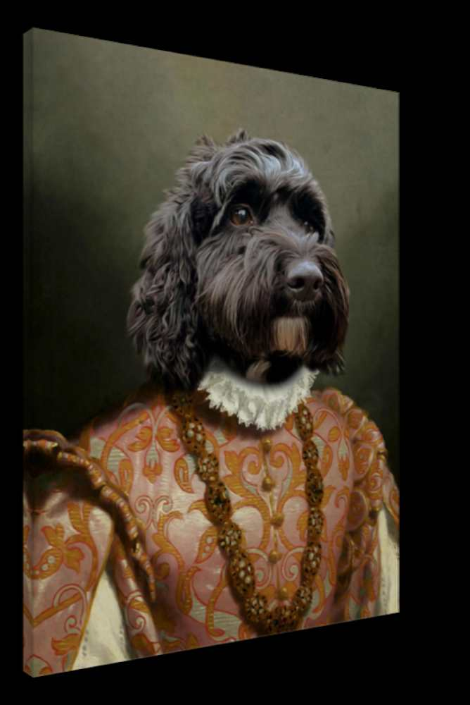 Monarchy Maven Custom Pet Portrait Canvas