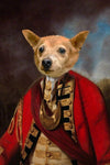 Regiment Officer Custom Pet Portrait Premium Poster
