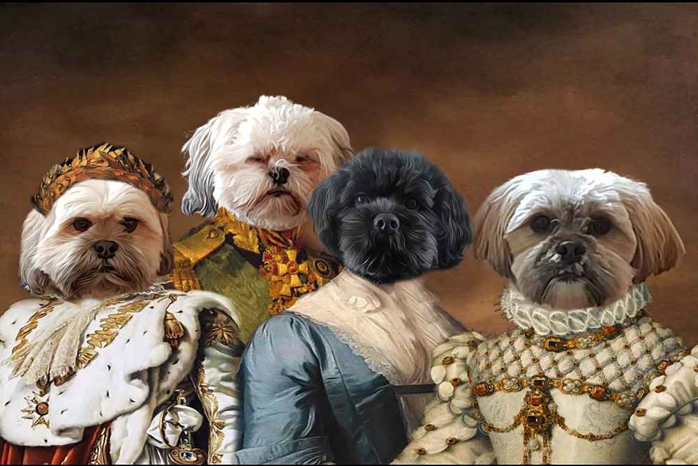 Renaissance Quadro Custom Pet Portrait Premium Poster