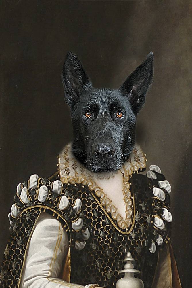 Royal Aristocrat Custom Pet Portrait Premium Poster