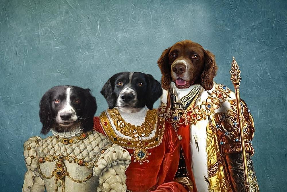 Royal Family Custom Pet Portrait Premium Poster