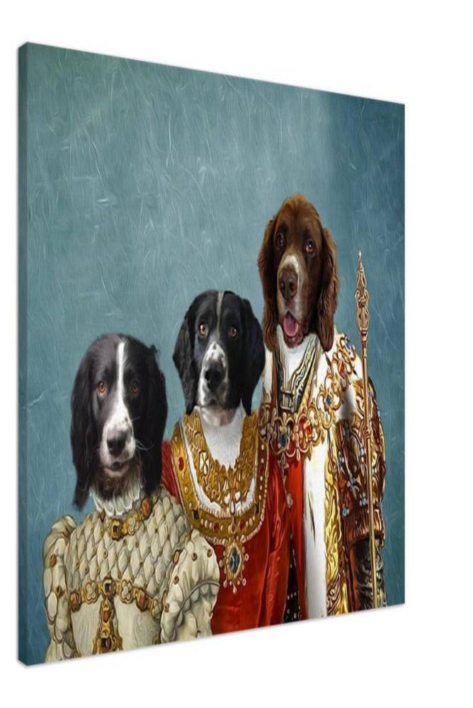 Royal Family Custom Pet Portrait Canvas