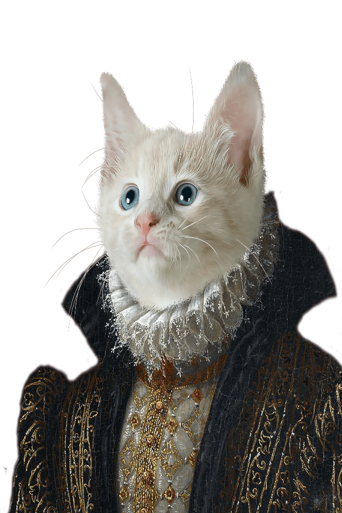 Royal Madam Custom Pet Portrait Premium Poster