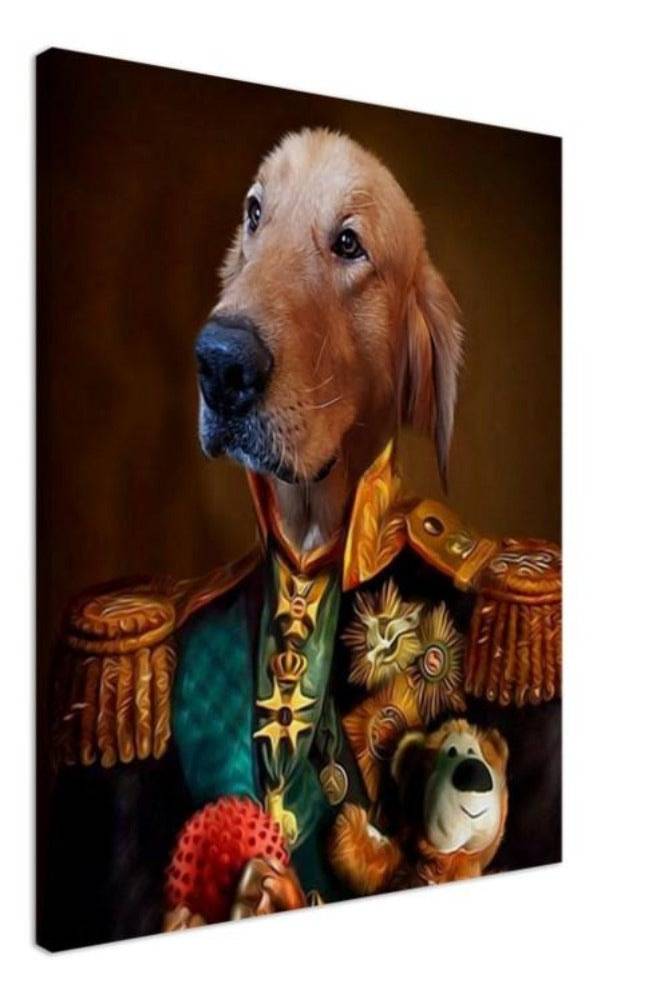 Ruler Custom Pet Portrait Canvas