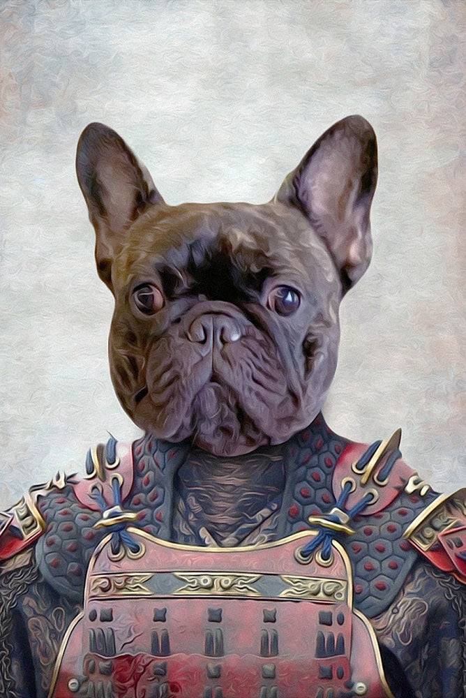 Samurai Custom Pet Portrait Premium Poster
