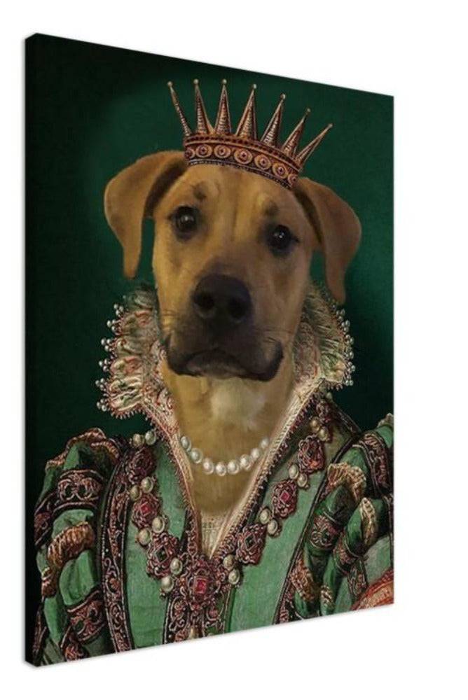 Sapphire Queen Custom Pet Portrait Canvas