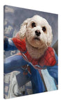 Spider Paw Custom Pet Portrait Canvas
