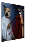 Star Paws Couple Custom Pet Portrait Canvas