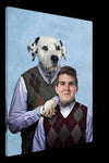 Canvas print of Step Brothers custom pet portrait