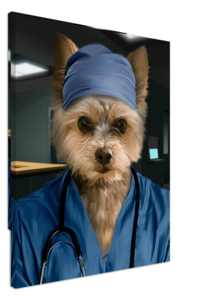 Surgeon Custom Pet Portrait