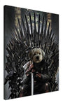 Throne Paw Custom Pet Portrait Canvas