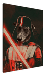 Vader Custom Pet Portrait Canvas