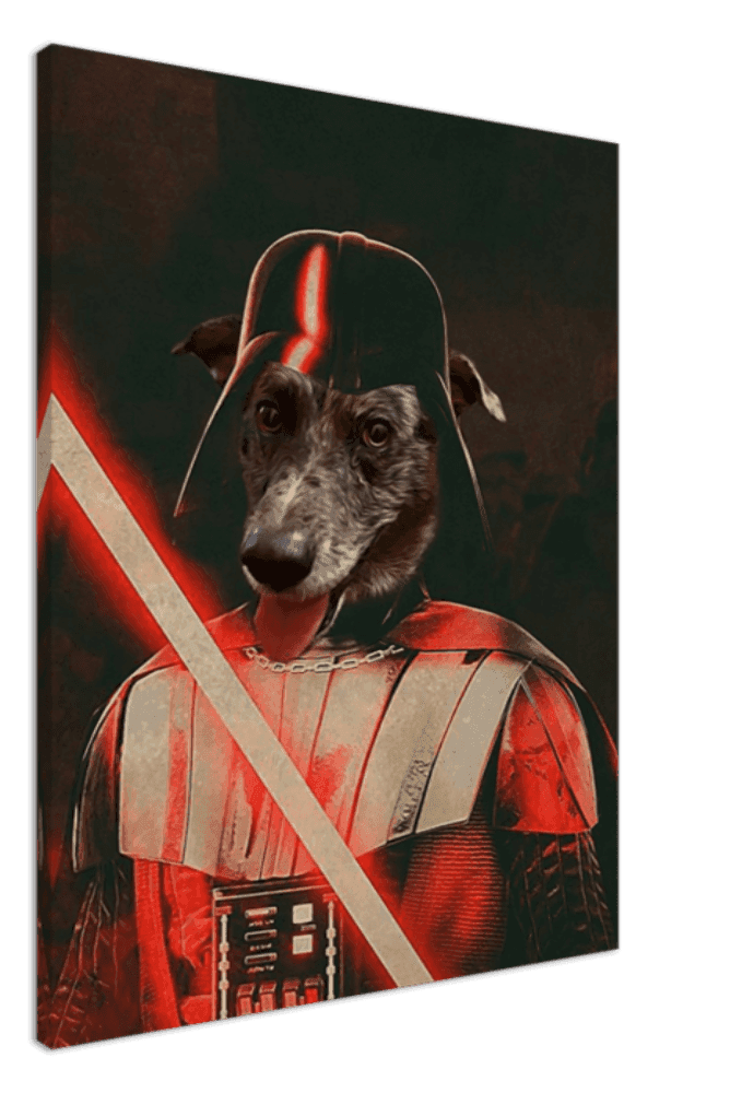 Vader Custom Pet Portrait Canvas