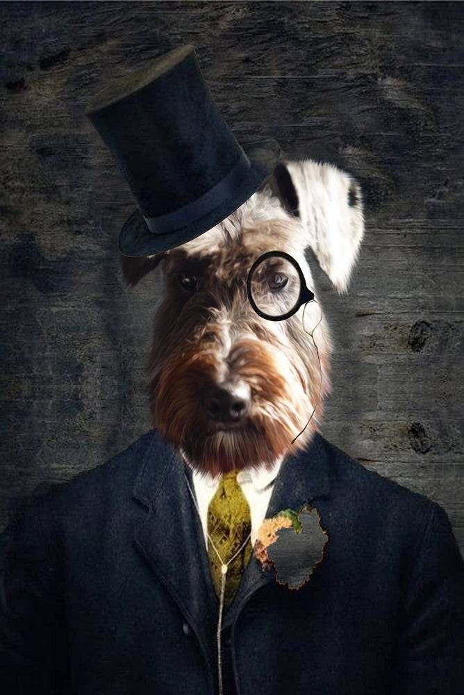Furry Explorer Custom Pet Portrait Premium Poster