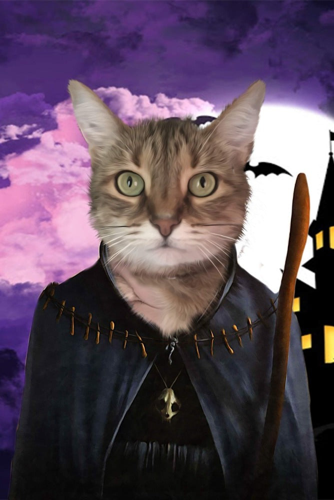Mischievous Enchantress Custom Pet Portrait Premium Poster